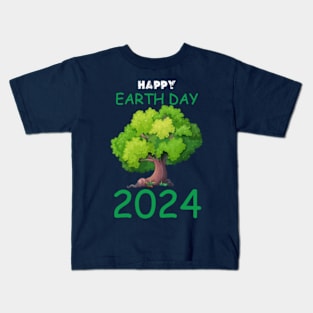 happy earth day 2024 gift april 22 Cute  Lover Rainbow Kids T-Shirt